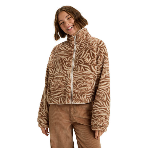 Roxy Γυναικεία ζακέτα Blurry Cloud Print - Full Zip Relaxed Fleece